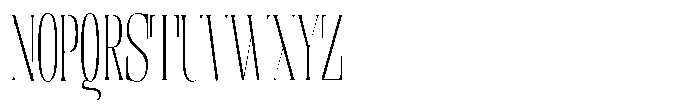 Enigera Extra Light Extra Condensed Font UPPERCASE
