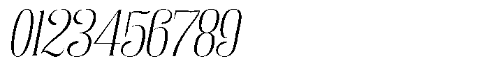 Enigera Extra Light Extra Expanded Italic Font OTHER CHARS