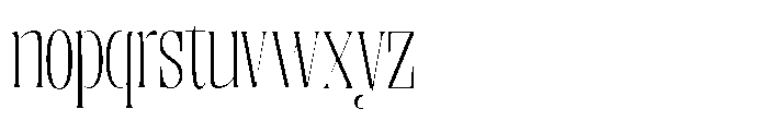Enigera Extra Light Font LOWERCASE