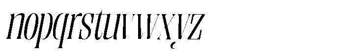 Enigera Italic Font LOWERCASE