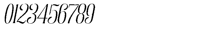 Enigera Light Expanded Italic Font OTHER CHARS