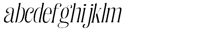 Enigera Light Expanded Italic FONT