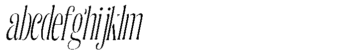 Enigera Light Extra Condensed Italic FONT