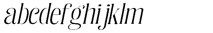 Enigera Light Extra Expanded Italic FONT