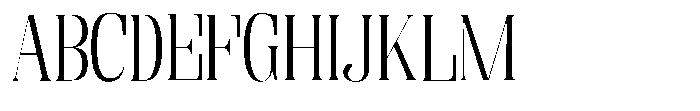 Enigera Light Extra Expanded Font UPPERCASE