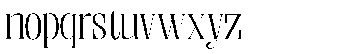 Enigera Light Extra Expanded Font LOWERCASE