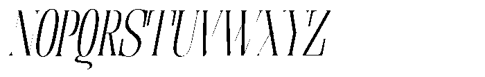 Enigera Light Italic Font UPPERCASE