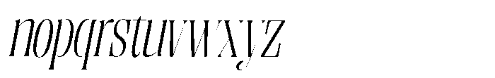 Enigera Light Italic Font LOWERCASE