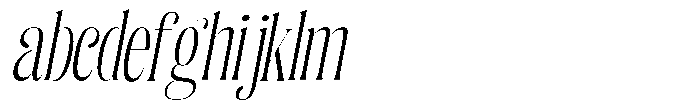 Enigera Light Semi Condensed Italic FONT