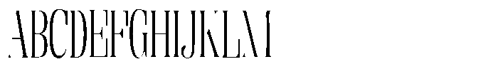 Enigera Light Semi Condensed Font UPPERCASE