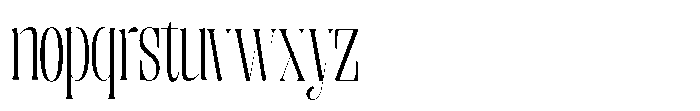 Enigera Light Semi Condensed Font LOWERCASE