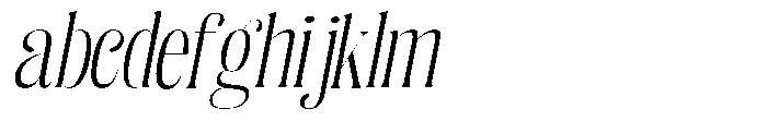 Enigera Light Semi Expanded Italic FONT