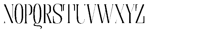 Enigera Light Semi Expanded Font UPPERCASE