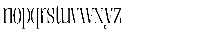 Enigera Light Semi Expanded Font LOWERCASE