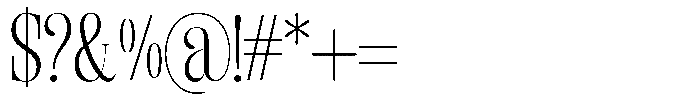 Enigera Light Font OTHER CHARS