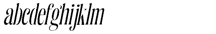 Enigera Medium Condensed Italic FONT