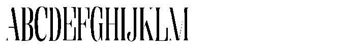 Enigera Medium Condensed Font UPPERCASE