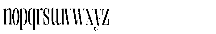 Enigera Medium Condensed Font LOWERCASE