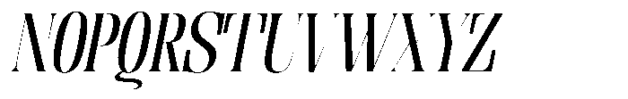 Enigera Medium Expanded Italic Font UPPERCASE