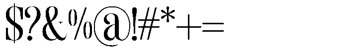 Enigera Medium Expanded Font OTHER CHARS