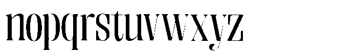 Enigera Medium Expanded Font LOWERCASE