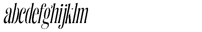 Enigera Medium Extra Condensed Italic FONT