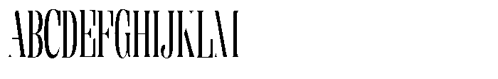 Enigera Medium Extra Condensed Font UPPERCASE