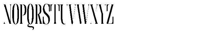 Enigera Medium Extra Condensed Font UPPERCASE
