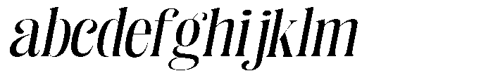Enigera Medium Extra Expanded Italic FONT