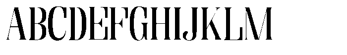 Enigera Medium Extra Expanded Font UPPERCASE