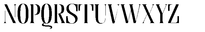 Enigera Medium Extra Expanded Font UPPERCASE