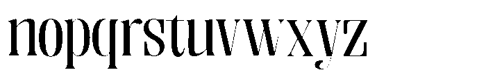 Enigera Medium Extra Expanded Font LOWERCASE