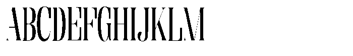 Enigera Medium Semi Condensed Font UPPERCASE