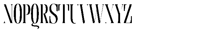 Enigera Medium Semi Condensed Font UPPERCASE