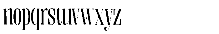 Enigera Medium Semi Condensed Font LOWERCASE