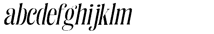 Enigera Medium Semi Expanded Italic FONT