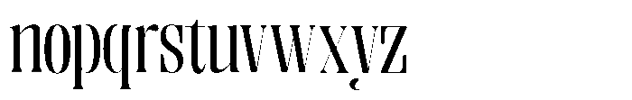 Enigera Medium Semi Expanded Font LOWERCASE