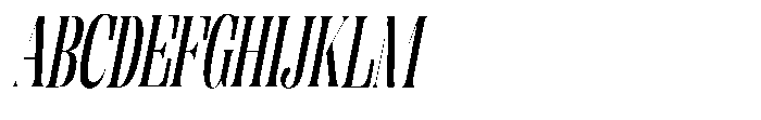 Enigera Semi Bold Condensed Italic Font UPPERCASE