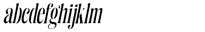 Enigera Semi Bold Condensed Italic FONT