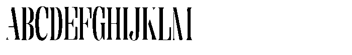 Enigera Semi Bold Condensed Font UPPERCASE