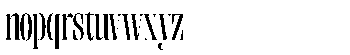 Enigera Semi Bold Condensed Font LOWERCASE