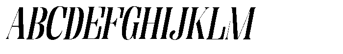 Enigera Semi Bold Expanded Italic Font UPPERCASE
