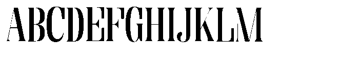 Enigera Semi Bold Expanded Font UPPERCASE