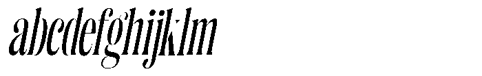 Enigera Semi Bold Extra Condensed Italic FONT
