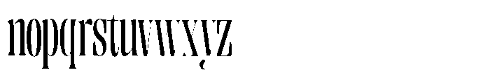 Enigera Semi Bold Extra Condensed Font LOWERCASE