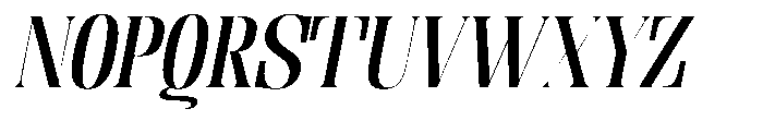 Enigera Semi Bold Extra Expanded Italic Font UPPERCASE