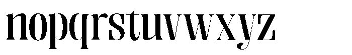 Enigera Semi Bold Extra Expanded Font LOWERCASE