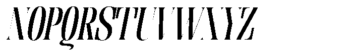 Enigera Semi Bold Italic Font UPPERCASE