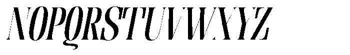 Enigera Semi Bold Semi Expanded Italic Font UPPERCASE