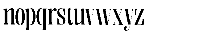 Enigera Semi Bold Semi Expanded Font LOWERCASE